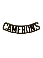 WW2 Canadian Camerons Shoulder Title Insignia Single WW2 Canadian Camerons Shoulder Title Insignia Single