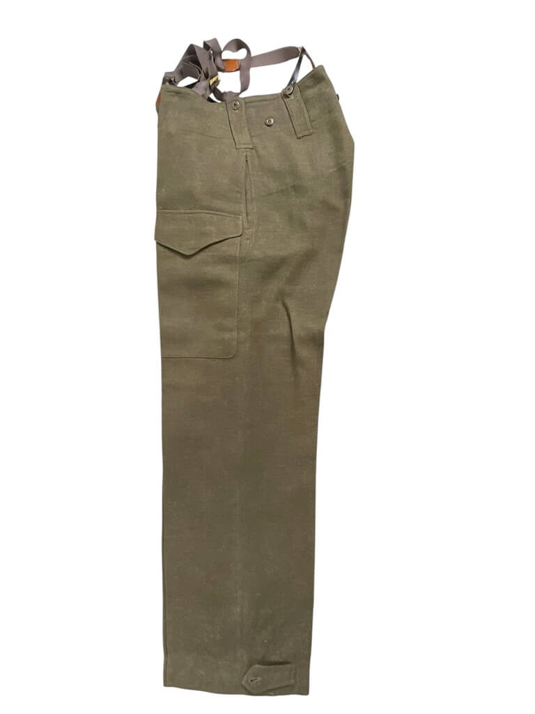 Canadian Army Korean War Battledress Pants Size 5 Dated 1951 With Suspenders Canadian Army Korean War Battledress Pants Size 5 Dated 1951 With Suspenders