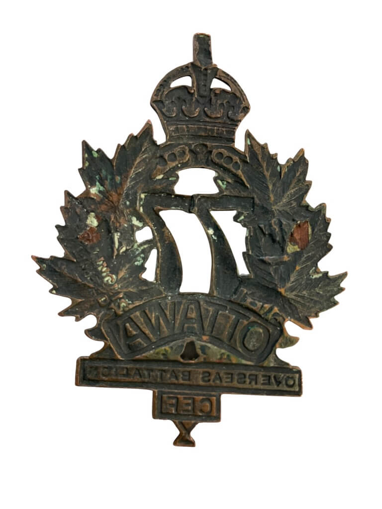 WW1 Canadian CEF 77th Battalion Ottawa Cap Badge WW1 Canadian CEF 77th Battalion Ottawa Cap Badge
