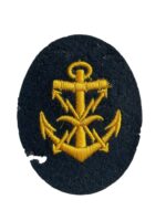 WW2 German Kriegsmarine Navy Warning Service NCO’s Career Sleeve Insignia Patch WW2 German Kriegsmarine Navy Warning Service NCO’s Career Sleeve Insignia Patch