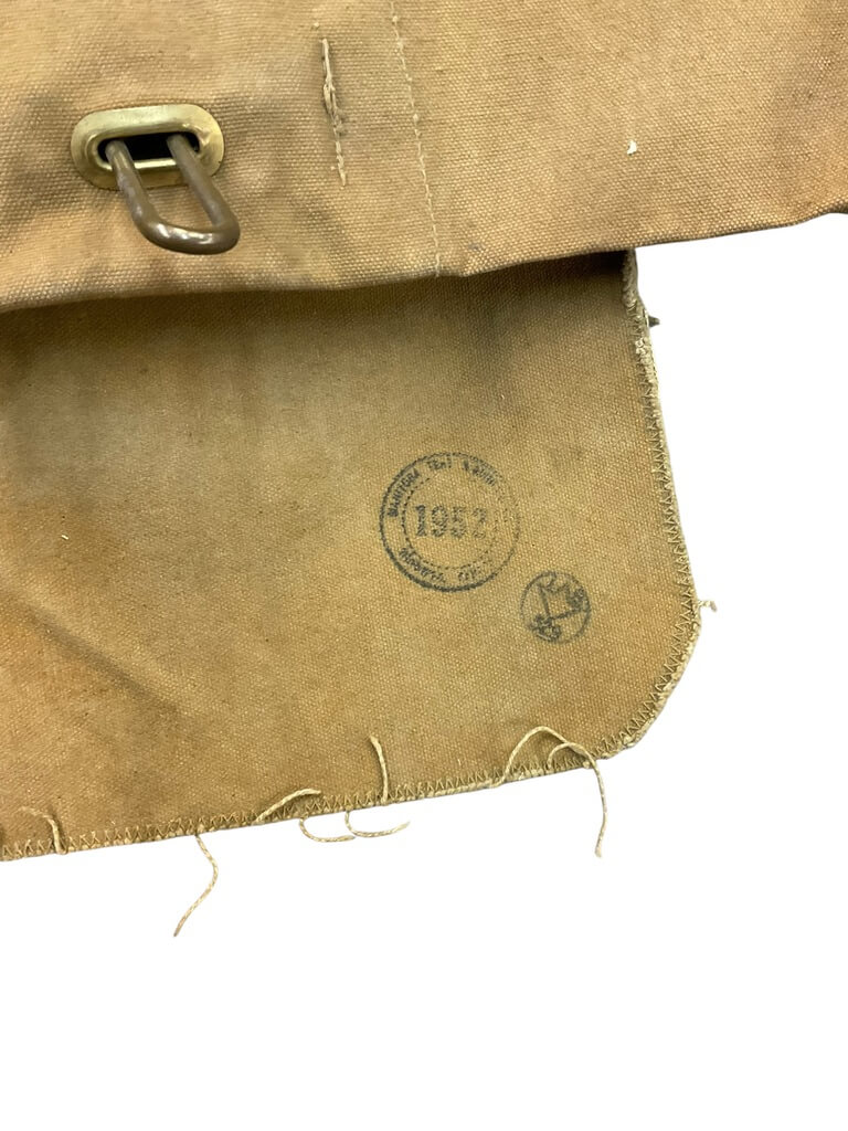Canadian Army Korean War 1952 Dated Duffle Bag Canadian Army Korean War 1952 Dated Duffle Bag