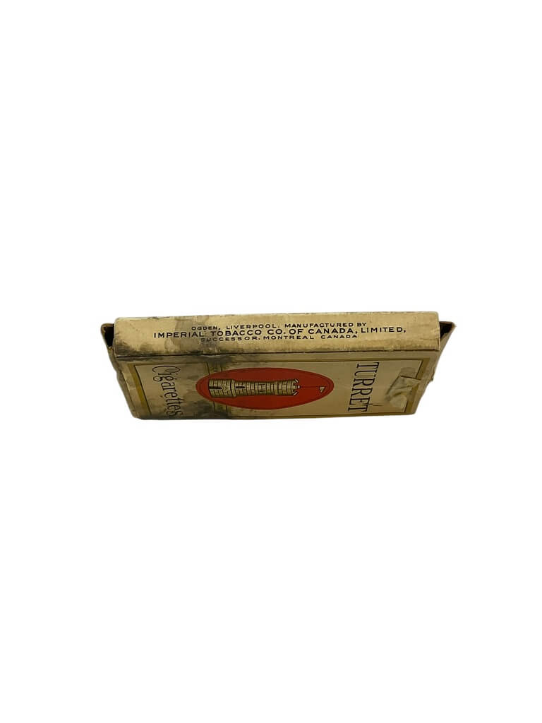 WW2 Canadian Turret Cigarettes Box Empty WW2 Canadian Turret Cigarettes Box Empty