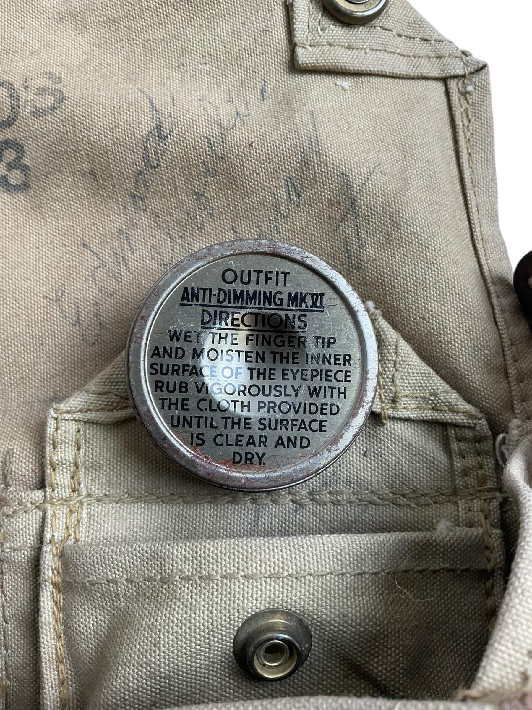 WW2 Canadian Army Respirator With Bag Dated 1943 WW2 Canadian Army Respirator With Bag Dated 1943