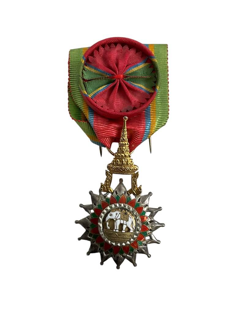 Thailand Kingdom Order of the White Elephant Knight Full Size Medal Thailand Kingdom Order of the White Elephant Knight Full Size Medal