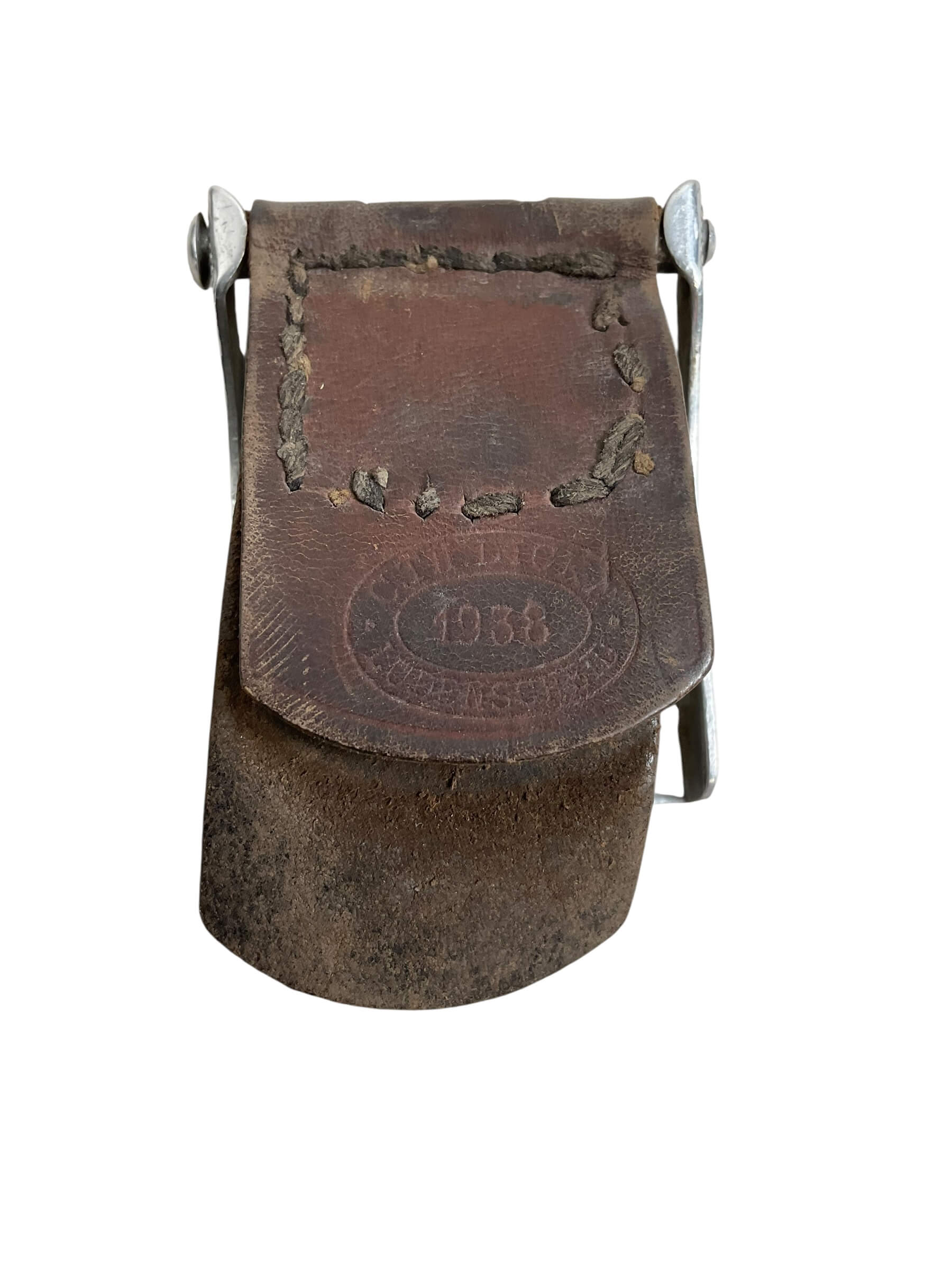 WW2 German Police Belt and Buckle Dated 1938 De-Nazified WW2 German Police Belt and Buckle Dated 1938 De-Nazified