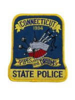 US Connecticut Pipes and Drums 1994 State Police Patch US Connecticut Pipes and Drums 1994 State Police Patch