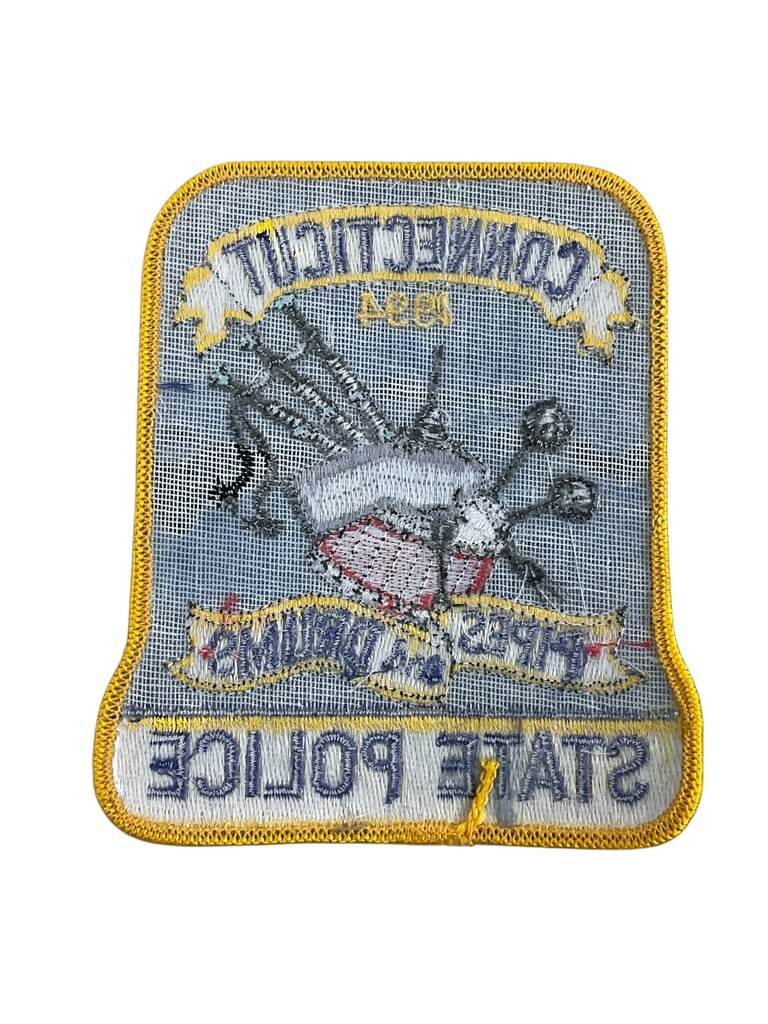 US Connecticut Pipes and Drums 1994 State Police Patch US Connecticut Pipes and Drums 1994 State Police Patch