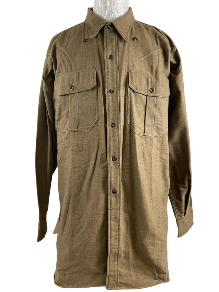 Canadian Army Korean War Shirt C Broad Arrowed Size 17 1/2 Canadian Army Korean War Shirt C Broad Arrowed Size 17 1/2