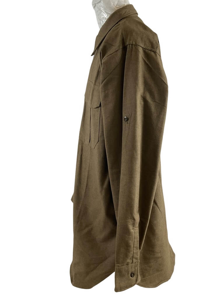 Canadian Army Korean War Shirt C Broad Arrowed Size 17 1/2 Canadian Army Korean War Shirt C Broad Arrowed Size 17 1/2