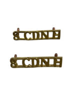 8th Canadian New Brunswick Hussars Shoulder Titles Insignia Pair