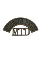 WW1 British BEF Imperial Army Mounted Shoulder Title Insignia Single Canadian Made