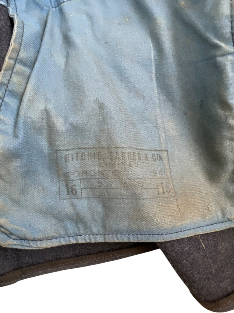 WW2 Canadian RCAF Corporal's 4 Pocket Service Dress Size 16 Dated 1941 WW2 Canadian RCAF Corporal's 4 Pocket Service Dress Size 16 Dated 1941
