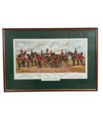 The Irish Regiments of the British Army 1897 Framed Print 27" X 18"