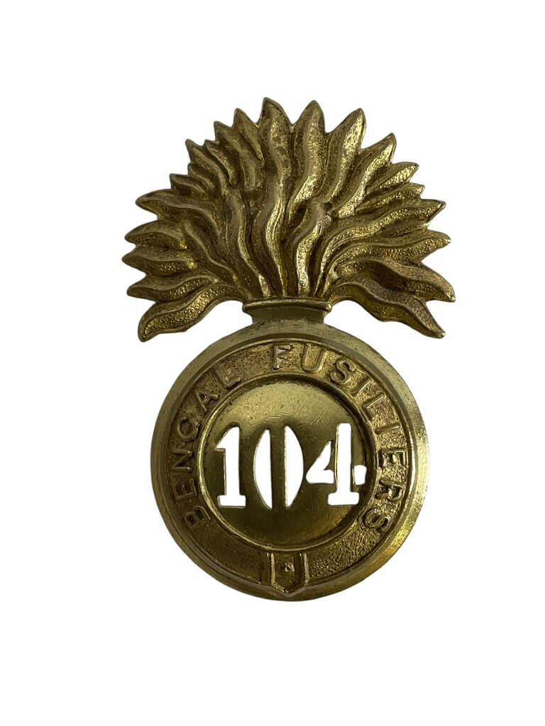 British Victorian 104th Regiment of Foot Bengal Fusiliers Cap Badge British Victorian 104th Regiment of Foot Bengal Fusiliers Cap Badge