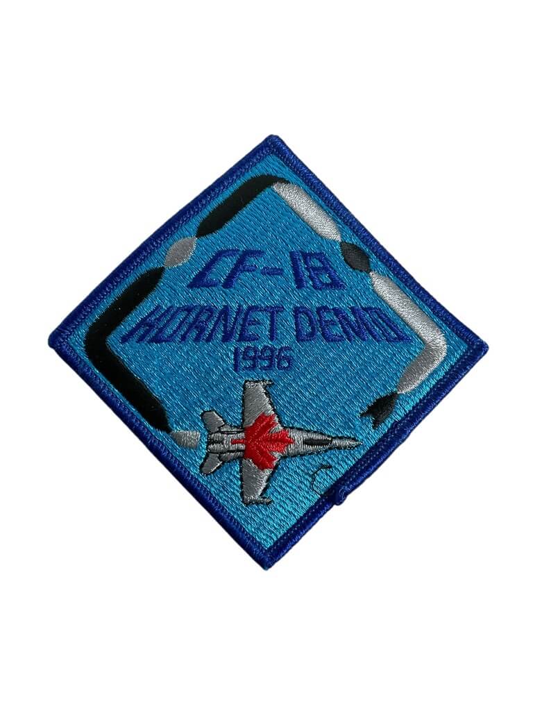 Canadian Forces RCAF CF-18 Hornet Demo 1996 Squadron Insignia Patch Vintage Canadian Forces RCAF CF-18 Hornet Demo 1996 Squadron Insignia Patch Vintage