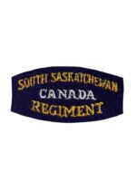 WW2 Canadian South Saskatchewan Regiment Shoulder Title Insignia Single