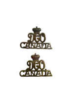 WW1 Canadian CEF Duke of Connaught's Own Shoulder Titles Insignia Pair