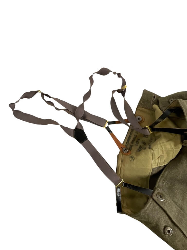 Canadian Army Korean War Battledress Pants Size 5 Dated 1951 With Suspenders Canadian Army Korean War Battledress Pants Size 5 Dated 1951 With Suspenders