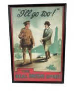 WW1 Irish Recruiting Poster Framed 21 1/2" X 15"