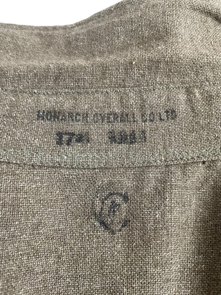 Canadian Army Korean War Shirt C Broad Arrowed Size 17 1/2 Canadian Army Korean War Shirt C Broad Arrowed Size 17 1/2