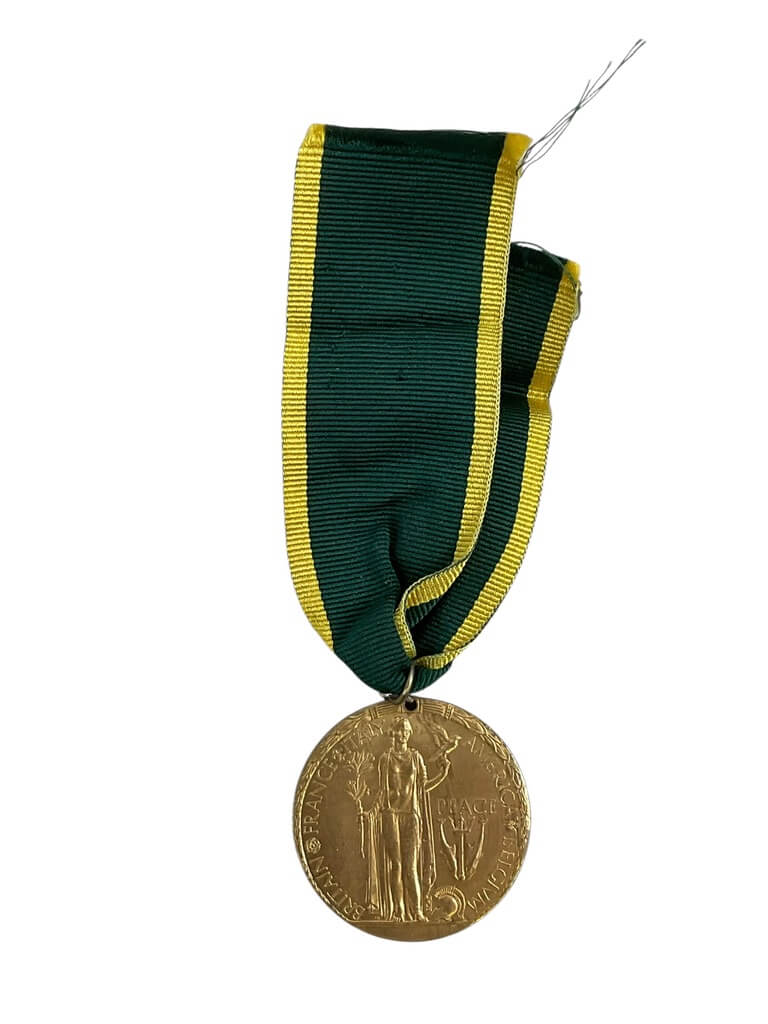 WW1 British US France Peace Celebration Full Size Medal WW1 British US France Peace Celebration Full Size Medal