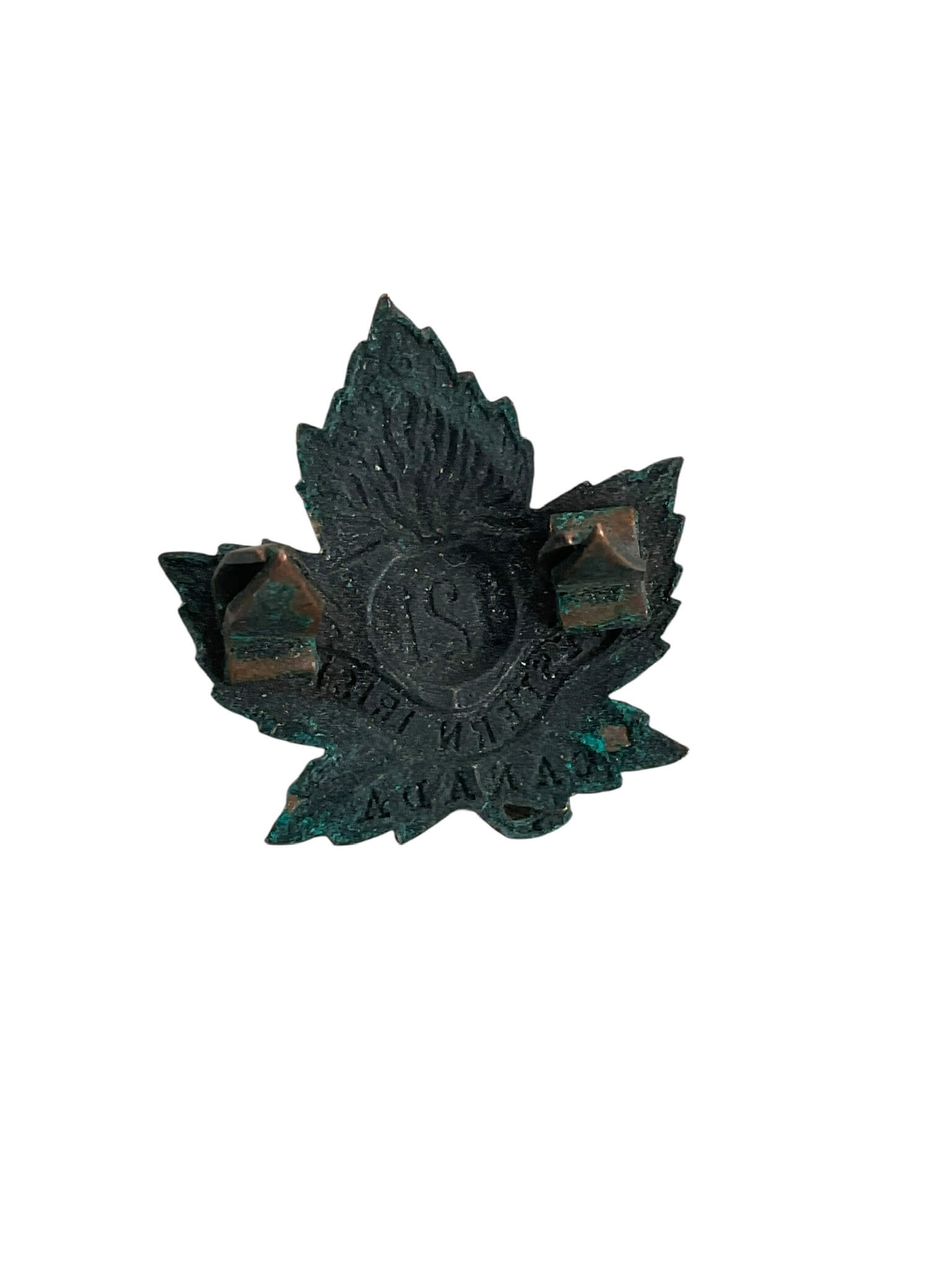 WW1 Canadian CEF 121st Battalion Western Irish Collar Insignia Single 2 WW1 Canadian CEF 121st Battalion Western Irish Collar Insignia Single 2