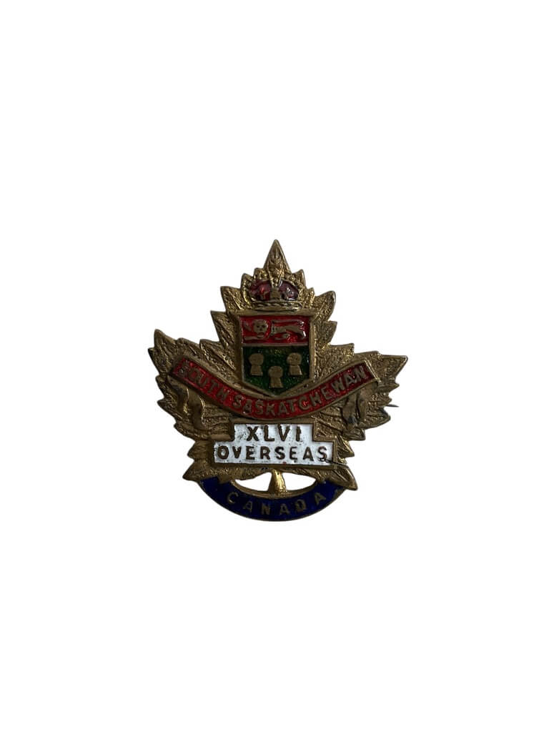 WW1 Canadian 46th Battalion South Saskatchewan Sweetheart Badge Pin WW1 Canadian 46th Battalion South Saskatchewan Sweetheart Badge Pin