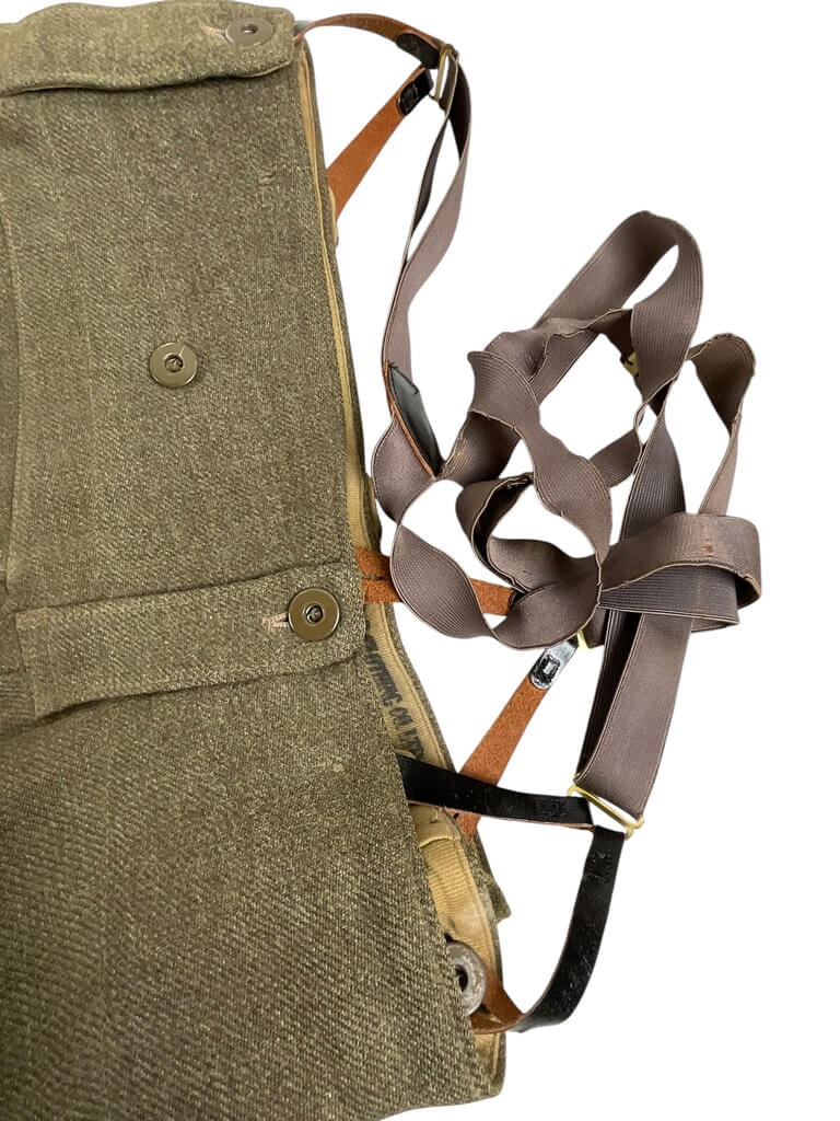 Canadian Army Korean War Battledress Pants Size 5 Dated 1951 With Suspenders Canadian Army Korean War Battledress Pants Size 5 Dated 1951 With Suspenders