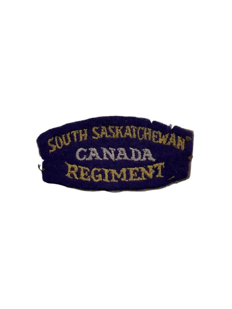 WW2 Canadian South Saskatchewan Regiment Canada Shoulder Title Insignia Single WW2 Canadian South Saskatchewan Regiment Canada Shoulder Title Insignia Single