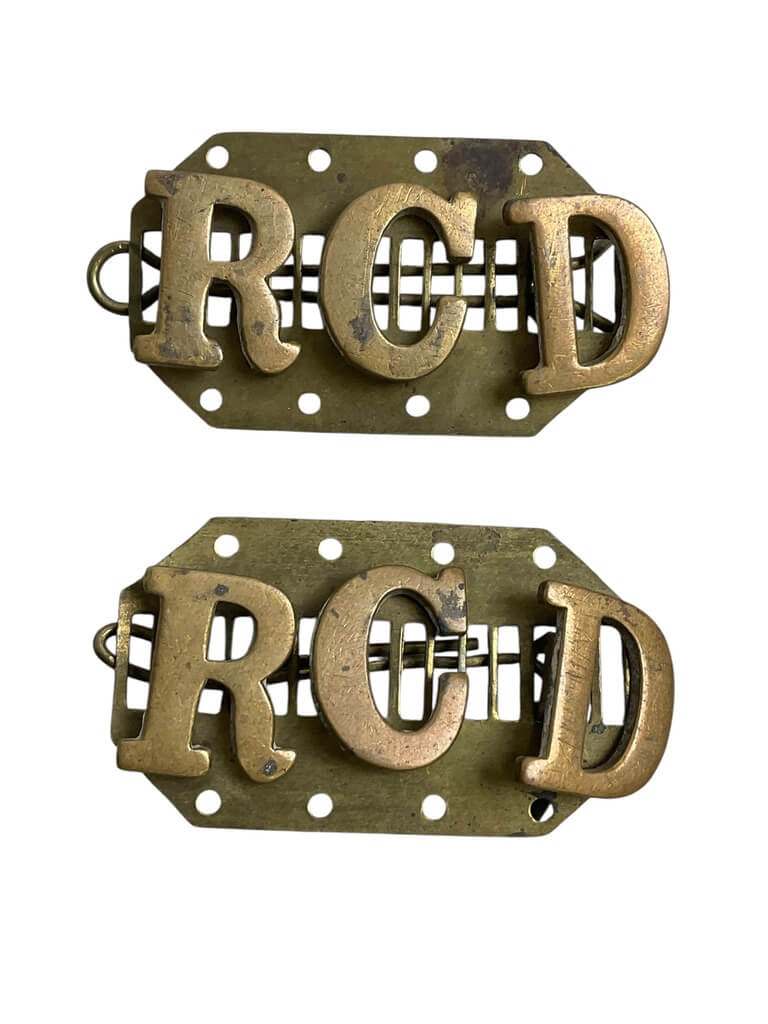 Royal Canadian Dragoons Shoulder Titles Insignia Pair Royal Canadian Dragoons Shoulder Titles Insignia Pair