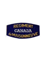 WW2 Canadian Regiment de Maisonneuve Shoulder Title Insignia Single