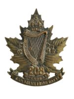 WW1 Canadian CEF 208th Irish Battalion Cap Badge