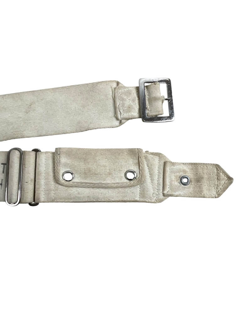 WW2 Canadian RCN Navy White Money Belt Named WW2 Canadian RCN Navy White Money Belt Named