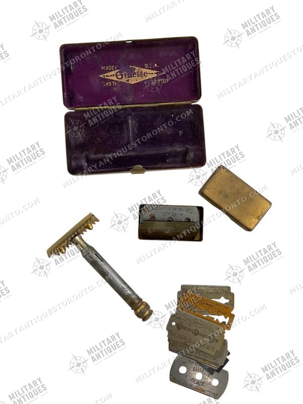 Military Gillette Razor WW2 US Army Gillette Razor In Original Case - Military Antiques Toronto