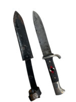WW2 German Hitler Youth Dagger With Scabbard RZM M7/66