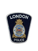 Canadian London Ontario White Border Police Patch Canadian London Ontario White Border Police Patch