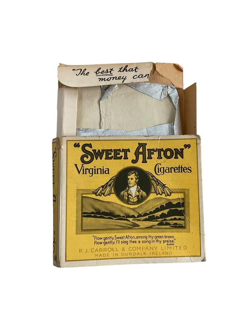 WW2 Irish Sweet Afton Cigarette Pack EMPTY WW2 Irish Sweet Afton Cigarette Pack EMPTY