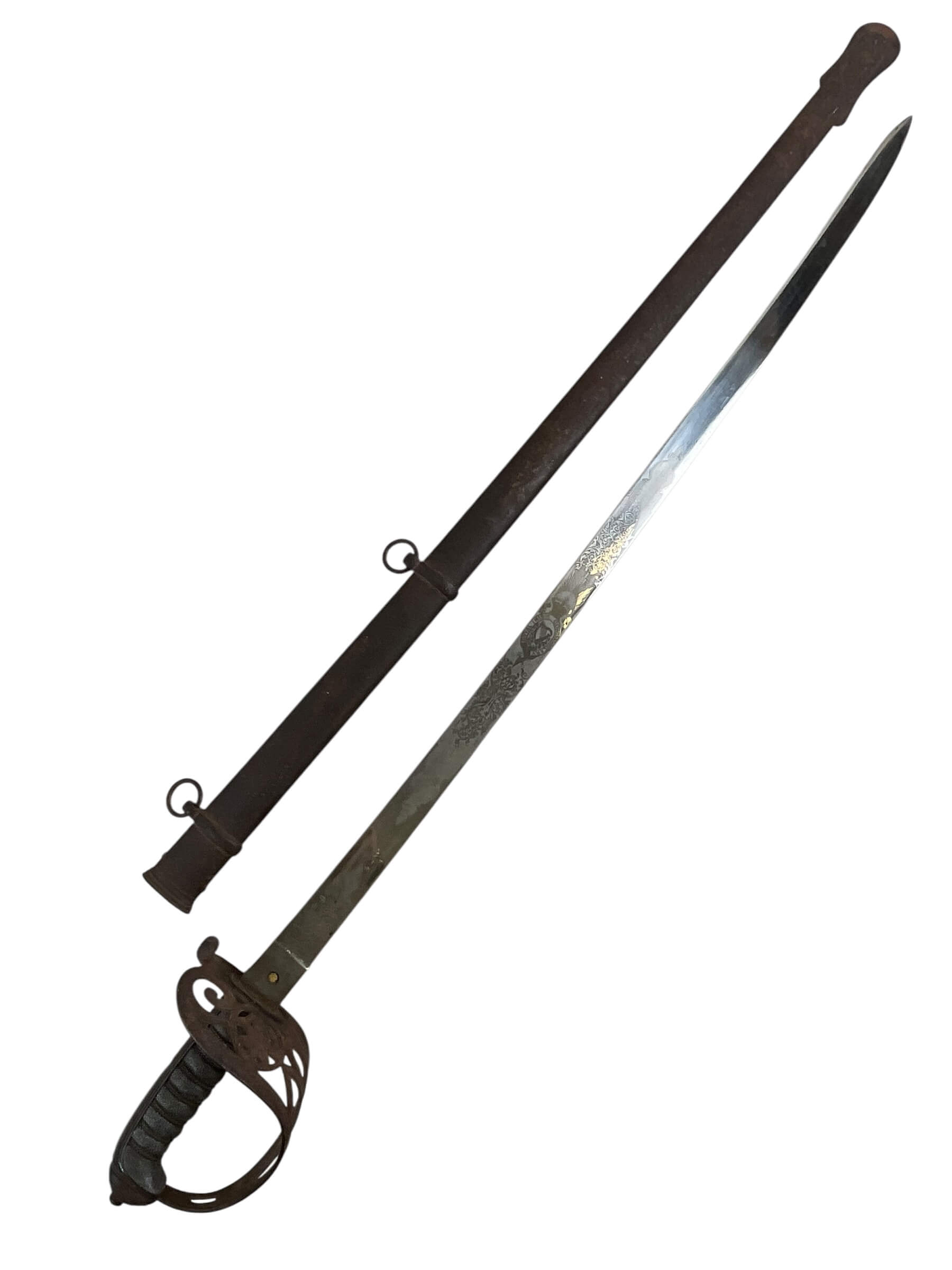 Victorian Royal Irish Constabulary Officers Sword with Scabbard Maker J Ireland and Sons Dublin Victorian Royal Irish Constabulary Officers Sword with Scabbard Maker J Ireland and Sons Dublin