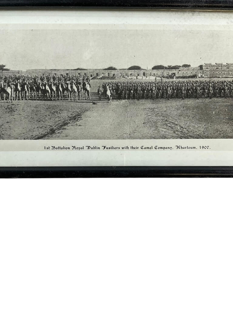 British Royal Dublin Fusiliers Khartoum 1907 Unit Photograph 11" X 4 1/2" British Royal Dublin Fusiliers Khartoum 1907 Unit Photograph 11" X 4 1/2"