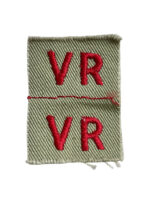 WW2 Canadian RCAF Volunteer Reserve Patches Insignia Pair UNCUT WW2 Canadian RCAF Volunteer Reserve Patches Insignia Pair UNCUT