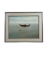 WW2 British RAF Lancaster In Flight Print Framed 20" X 16"