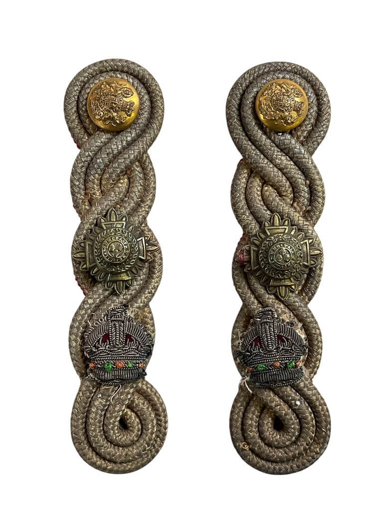 British Victorian Officers Shoulder Titles Pair British Victorian Officers Shoulder Titles Pair