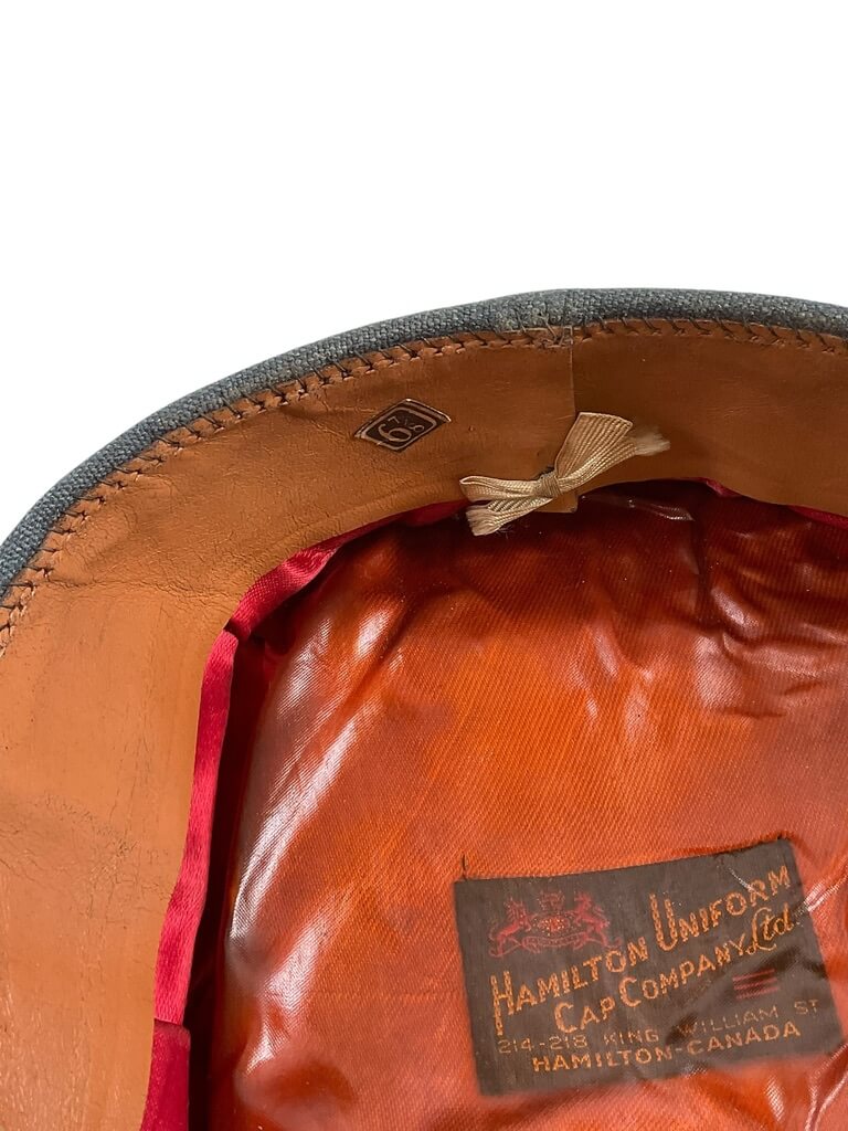 WW2 Canadian RCAF Officers Peak Cap Hat Size 6 7/8 WW2 Canadian RCAF Officers Peak Cap Hat Size 6 7/8