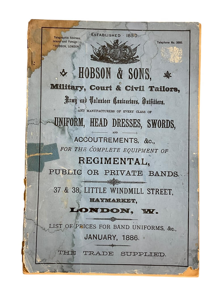 British Hobson and Sons Illustrated Price List January 1886 British Hobson and Sons Illustrated Price List January 1886