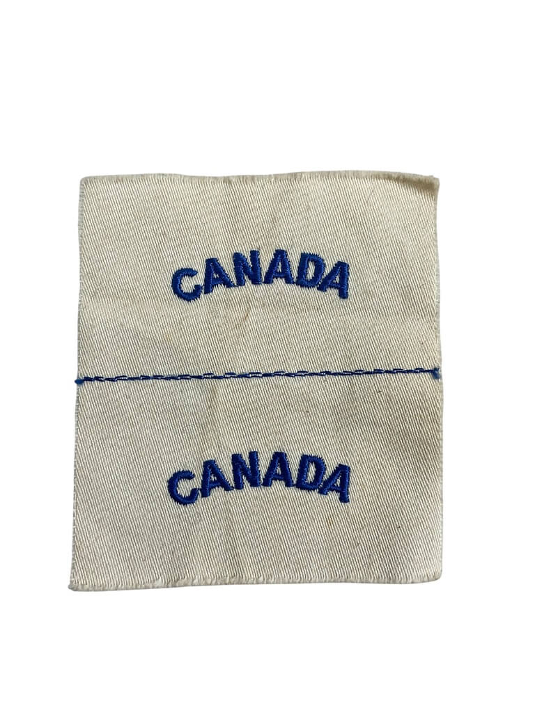 WW2 Canadian RCN Navy CANADA Uncut Shoulder Titles Insignia Pair WW2 Canadian RCN Navy CANADA Uncut Shoulder Titles Insignia Pair