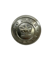 British Victorian White Medal Police Force Large Button