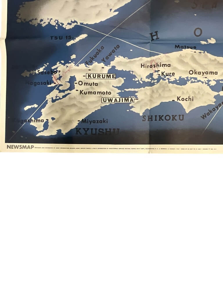 WW2 US Newsmap Vol 4 No 16B 47″ X 34 1/2″ WW2 US Newsmap Vol 4 No 16B 47″ X 34 1/2″