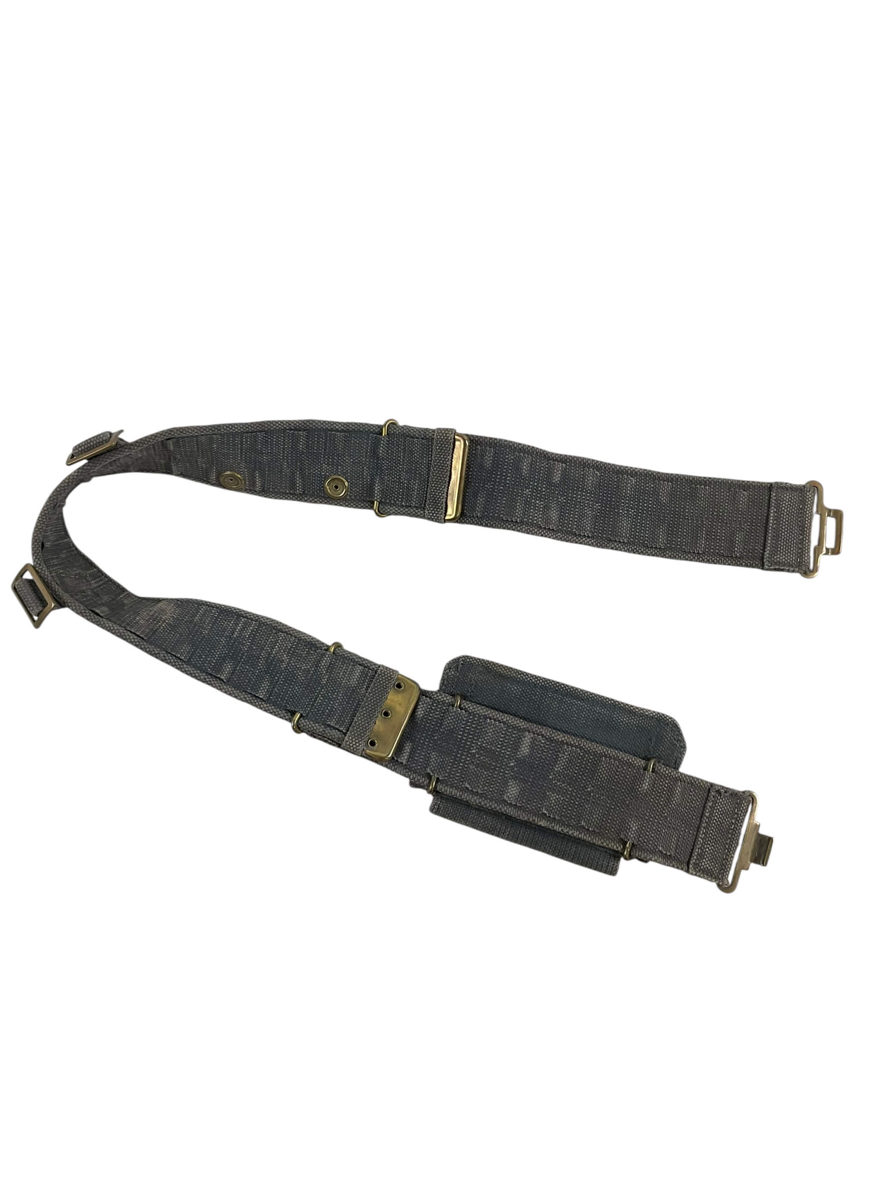 WW2 British RAF 25 Pattern Web Belt With Ammo Pouch WW2 British RAF 25 Pattern Web Belt With Ammo Pouch