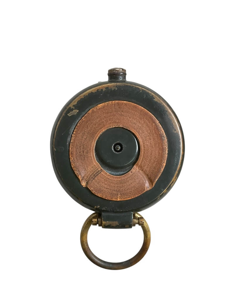 WW1 British BEF Private Purchase Marching Compass With Leather Pouch WW1 British BEF Private Purchase Marching Compass With Leather Pouch