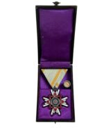 WW2 Japanese 6th Sacred Treasure Full Size Medal With Rosette In Case